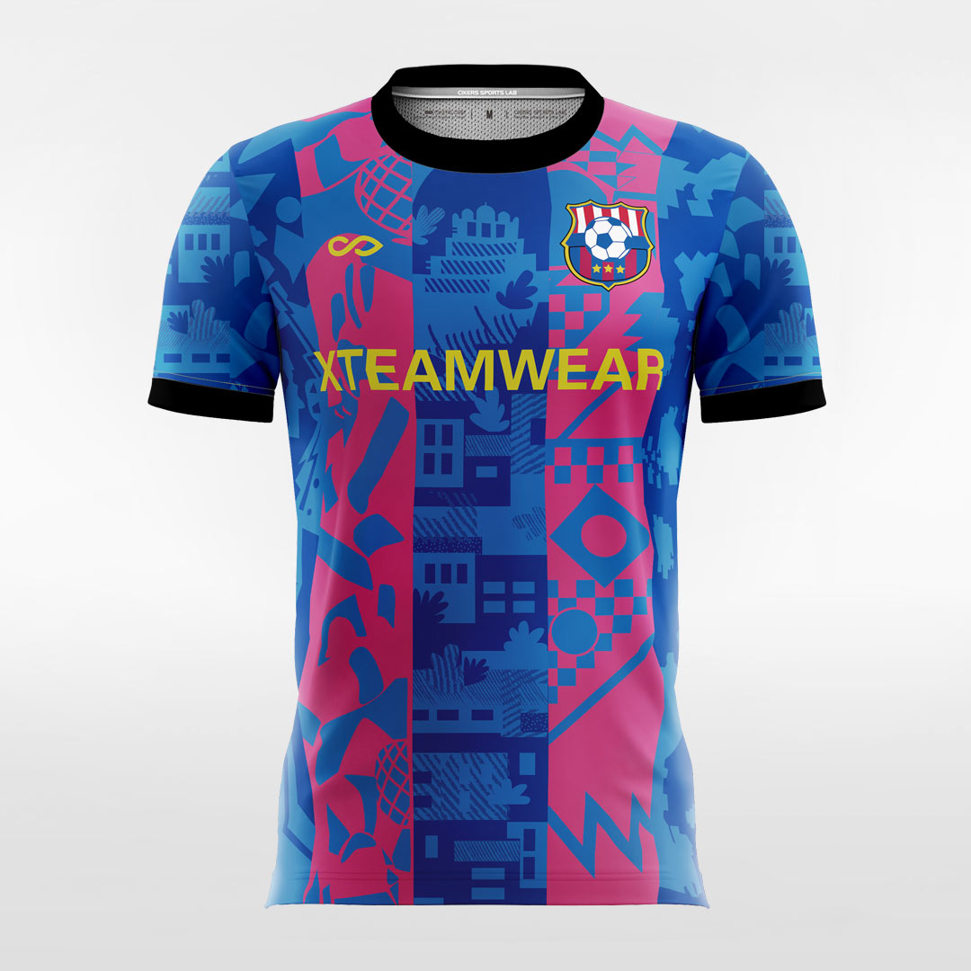 Iberian-Men's Sublimated  Soccer Jersey F043