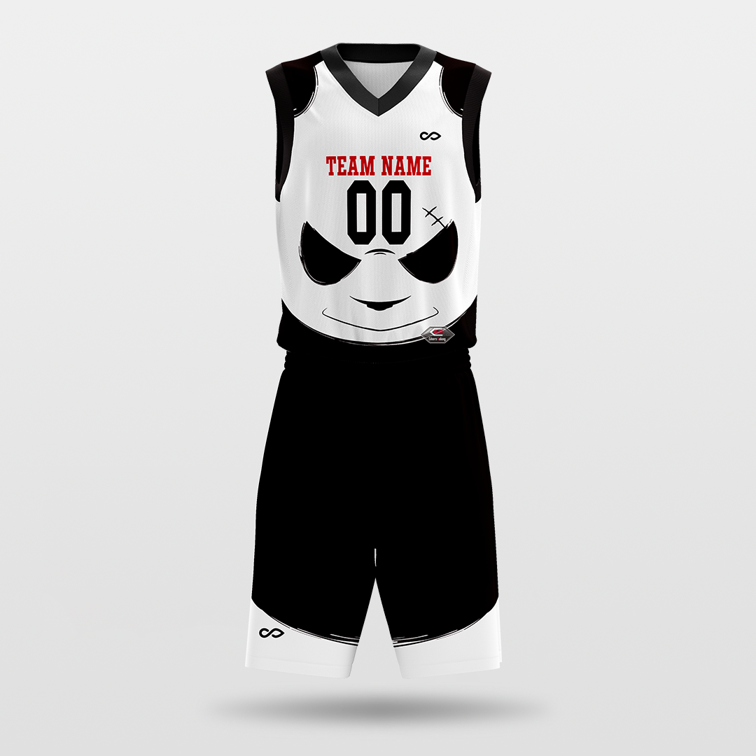 Panda- sublimated basketball jersey set BK008