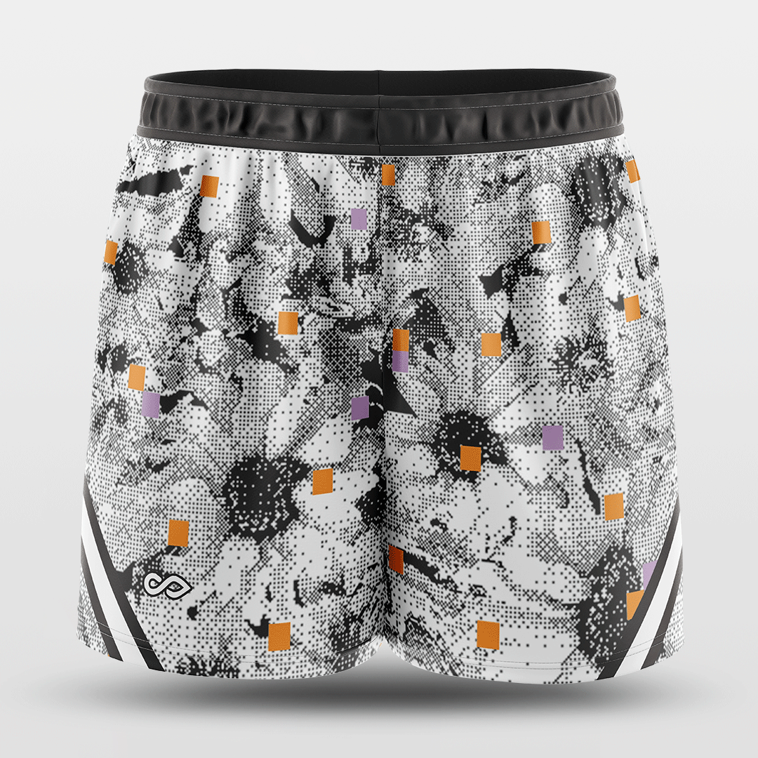 Pixel Flower - Customized Half length shorts NBK072