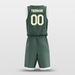 緑と白のバスケットボールジャージキット