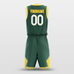 緑黄色バスケットボールジャージキット